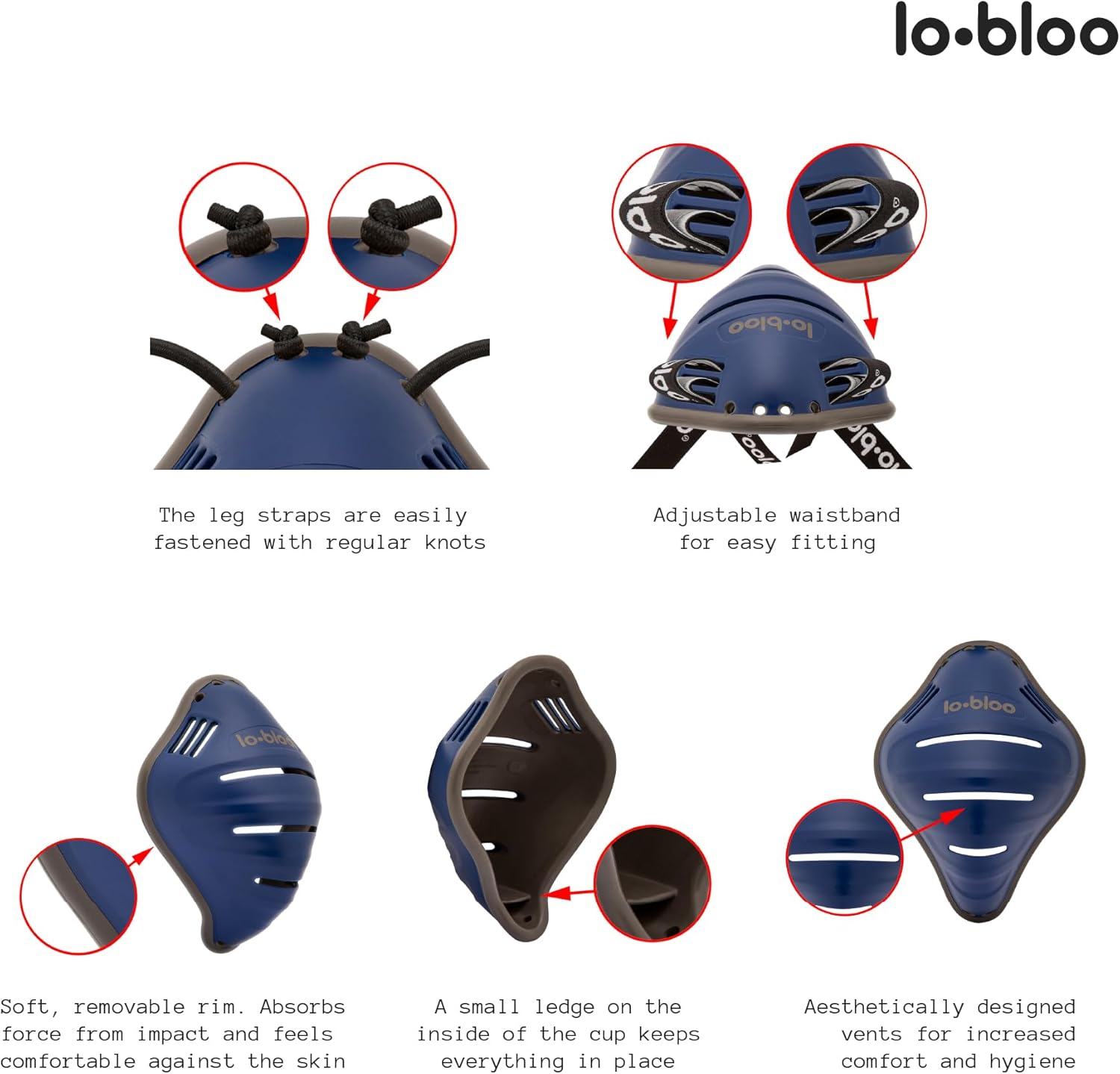 Lobloo Free Male Athletic Cup &ndash; Precision Performance Protection for Riding Sports, Ball Sports, Running & Martial Arts | Slim Lock Fit, Lightweight Freedom | Made in Sweden. Male Size +13Yrs image number 4