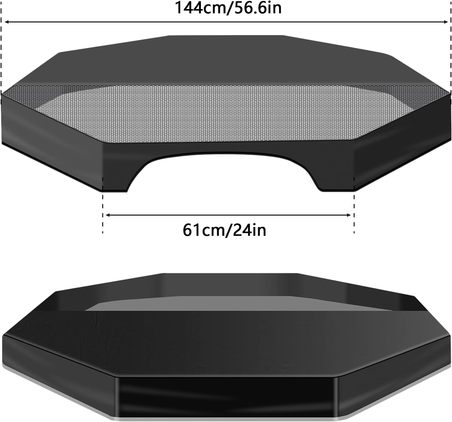 Dog Cage Top Cover 24 Inch Heavy Duty Dog Cage Protective Cover Waterproof Sunproof Pet Kennel Top Cover Breathable Mesh Dog Cage Top Cover for Outdoor Indoor image number 2