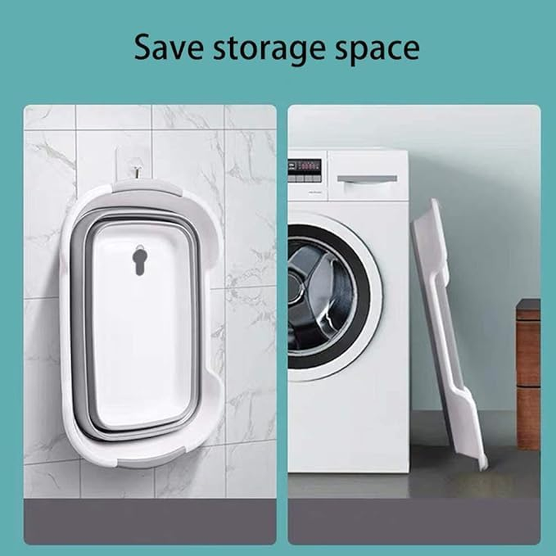 Multi-Functional Collapsible Dog Bathtub with Drainage Hole, Portable Foldable Small Pets Bathtub, Washing Tub Bathing Tub for Puppy Small Dogs Cats (Gray) image number 6