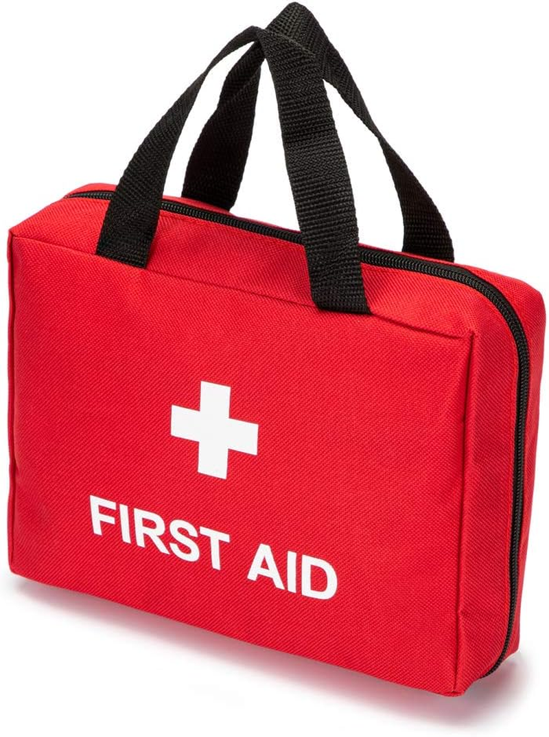 Red First Aid Bag Empty 1St Aid Bag Section Dividers Medical Travel Case First Responder Storage Compact Survival Medicine Bag for Car Home Office Kitchen Sport Outdoors Holiday (Green)