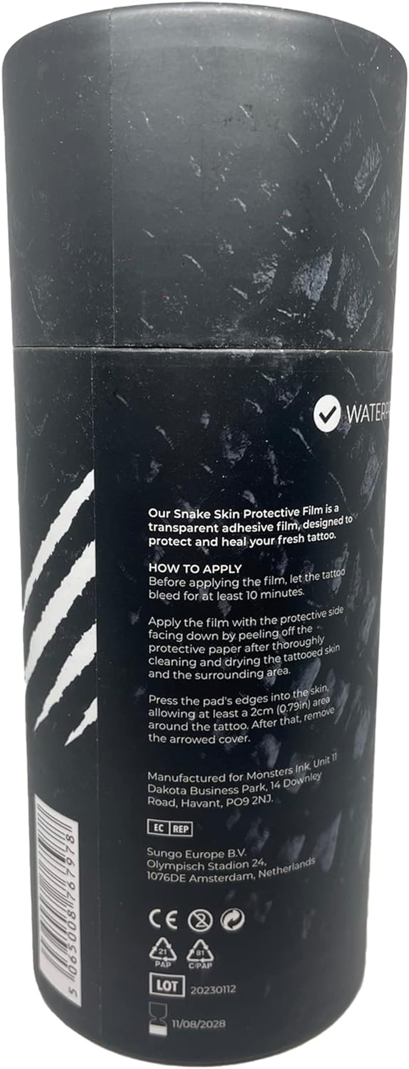 Monsters Ink Tattoo Matte Second Skin Tattoo Cover Tattoo Bandage Waterproof Second Skin Transparent Dressing Bandage for Faster Healing (15Cm X 10M Roll) image number 1