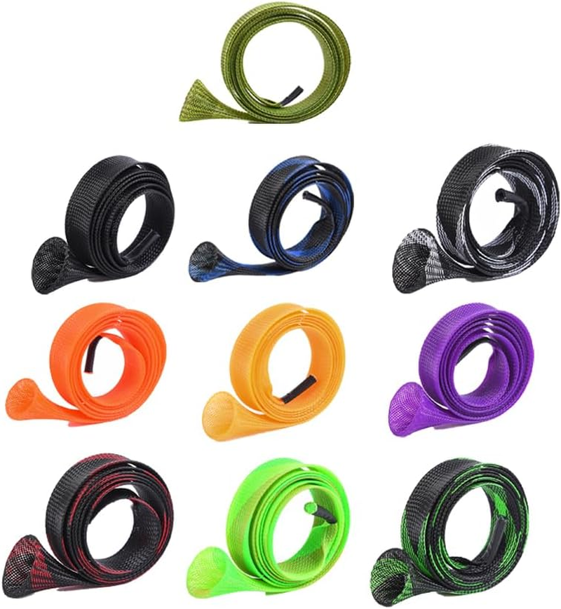 10PCS 170CM Fishing Rod Cover Rod Sleeve Rod Sock Pole Glove Tools -Durable PET Material, Breathable Design for Optimal Rod Care image number 3