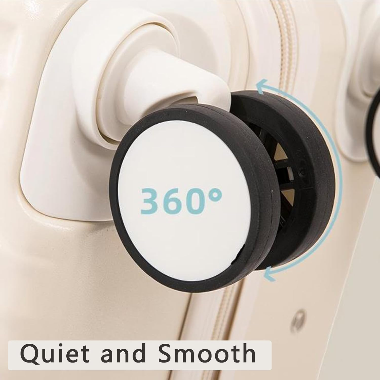 Travel Luggage Small, Carry on Suitcase Hardside, Lightweight Suitcase Spinner 4 Wheels, Front Open Luggage with USB Charger Cup Holder (Black, 18In) image number 4