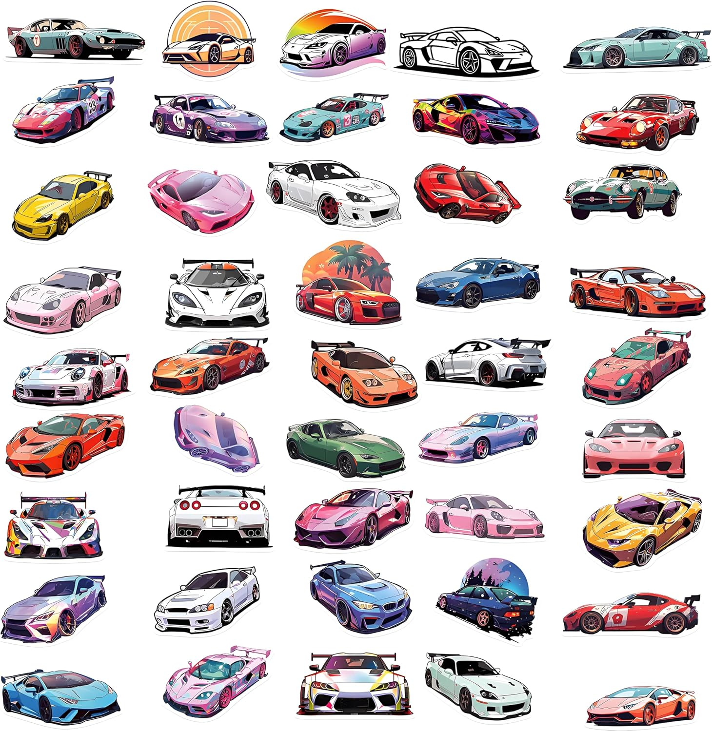Car Stickers, Vinyl Waterproof Stickers for Laptop, Bumper, Skateboard, Water Bottles, Computer, Phone, Party Favours Gifts for Kids Teens Girls Adults image number 6