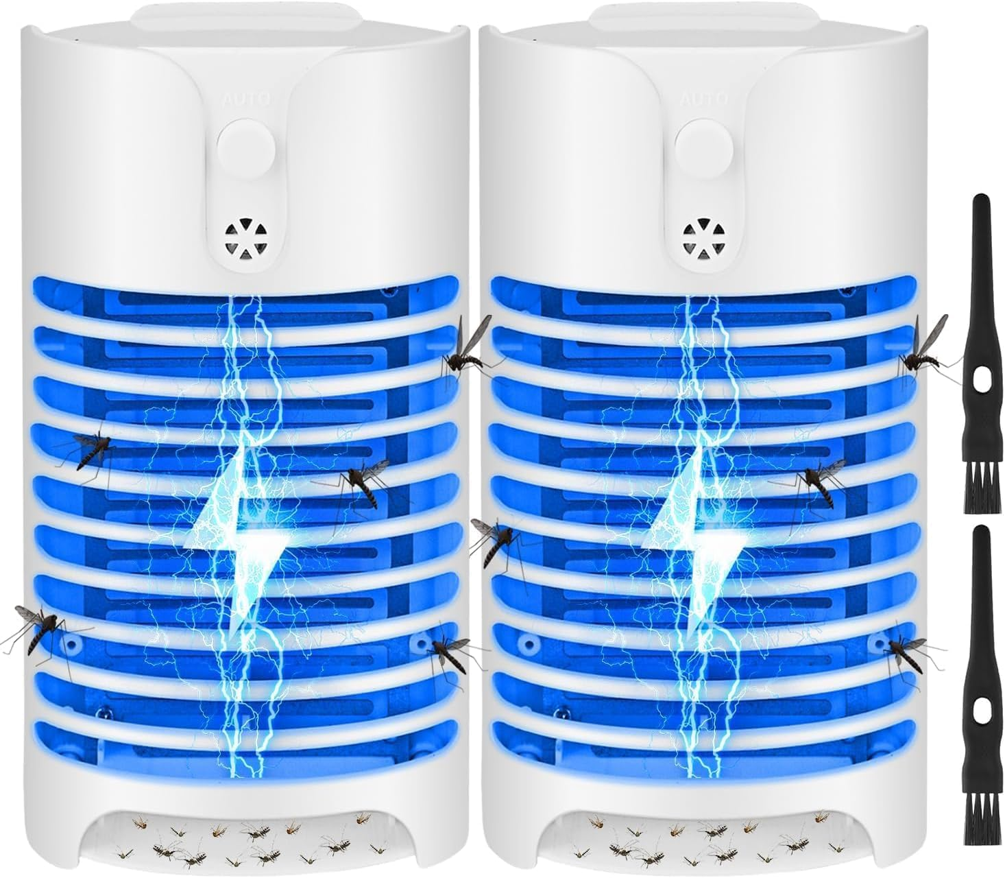 Necomi Mosquito Killer, Electronic Bug Zapper Plug in with UV LED Light, Powerful Electric Mosquito Fly Zapper, Insect Trap Lamp for Indoor (2 Pack) image number 6