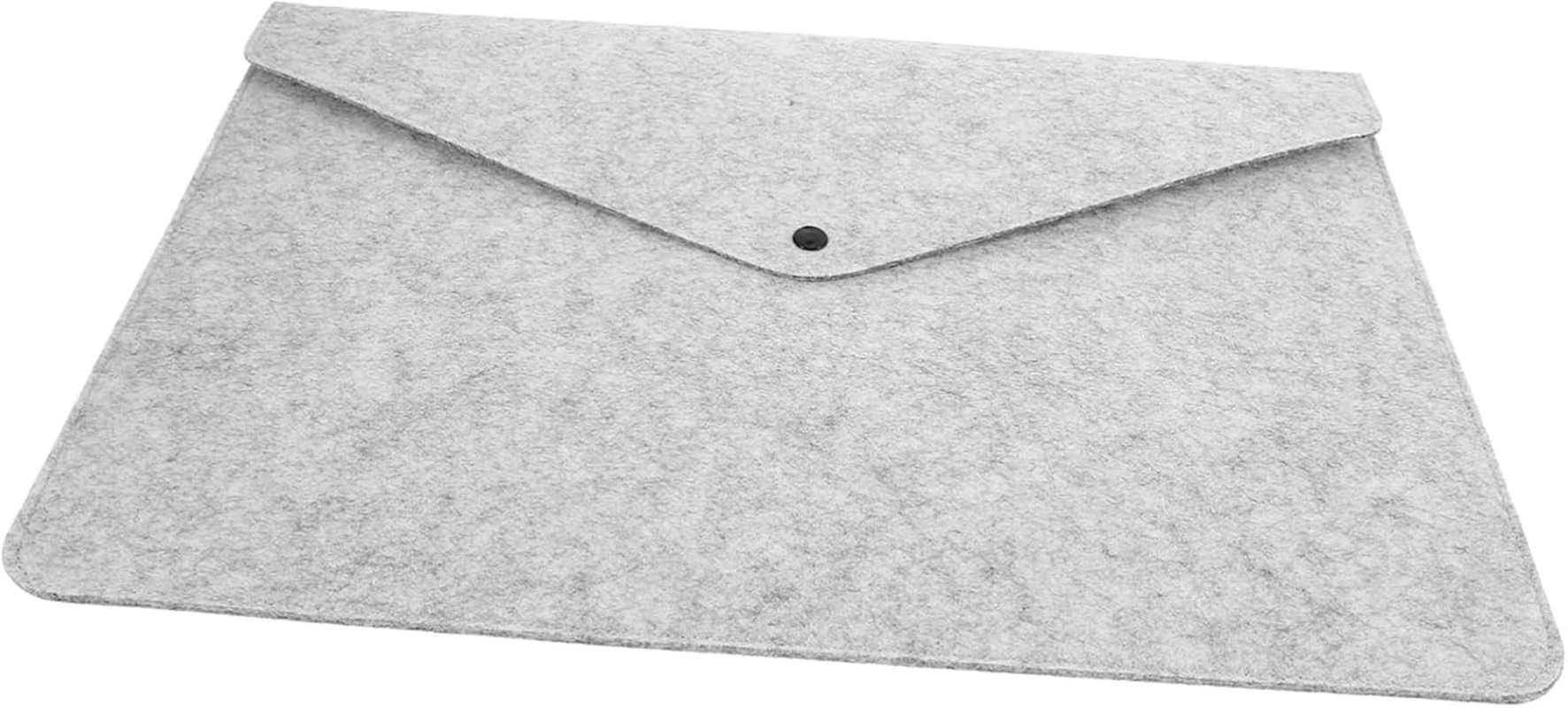 ULDIGI Zippered Felt Document Bag Capacity File Folder Pockets for School Office Travel image number 6