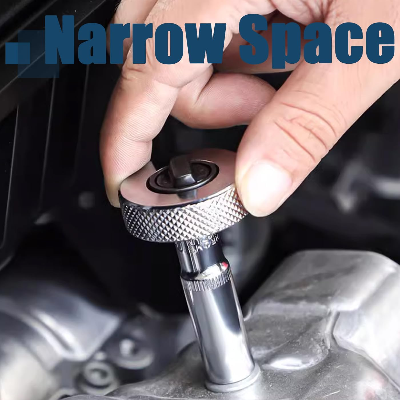 Bestgle 3 Pcs Reversible Thumbwheel Ratchet Wrench Set Palm Ratchet Wrench Finger Mini Ratchet Thumb-Wheel Ratchets Auto Car Repair Hand Tool, 1/4&rdquo; 3/8&rdquo; 1/2&rdquo; Drive Ratchets image number 6