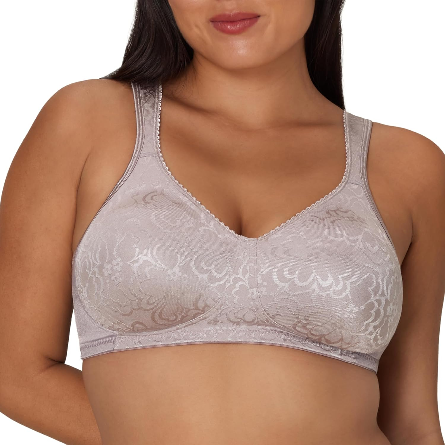 Playtex Womens - 18 Hour Ultimate Lift and Support Wire Free Bra Short Sleeve Full Coverage Bra image number 6