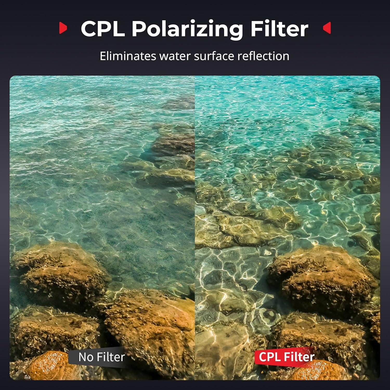 SMALLRIG Action Camera Filter Kit for DJI Osmo Nano, Includes CPL Polarizing Filter, ND16, ND32, and ND64 Filters - 5787 image number 5