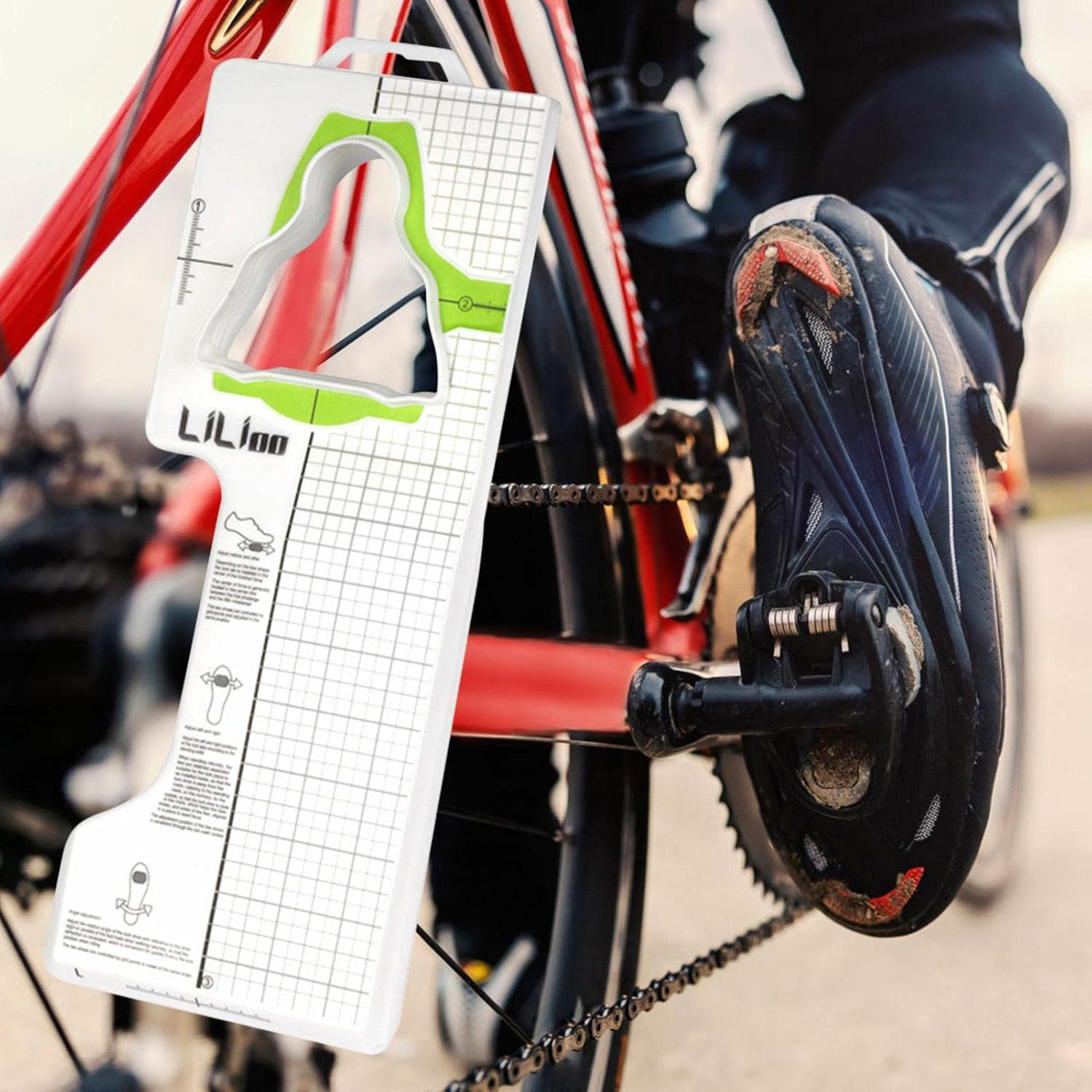 Cleat Tool - Adjustable Cycling Cleat Tool - Front and Rear, Left and Right, Rotation Angel Adjustment Tool Cycling Supplies for Shoes image number 1