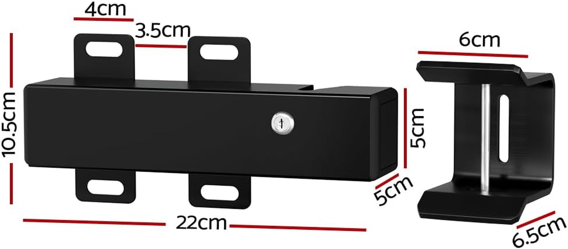 Automatic Electric Gate Lock, Home Office Bedroom Garden Security Accessories for DC 24V Swing Gate Opener, with Locks Receiver, 2 Keys, 5M Cable image number 5