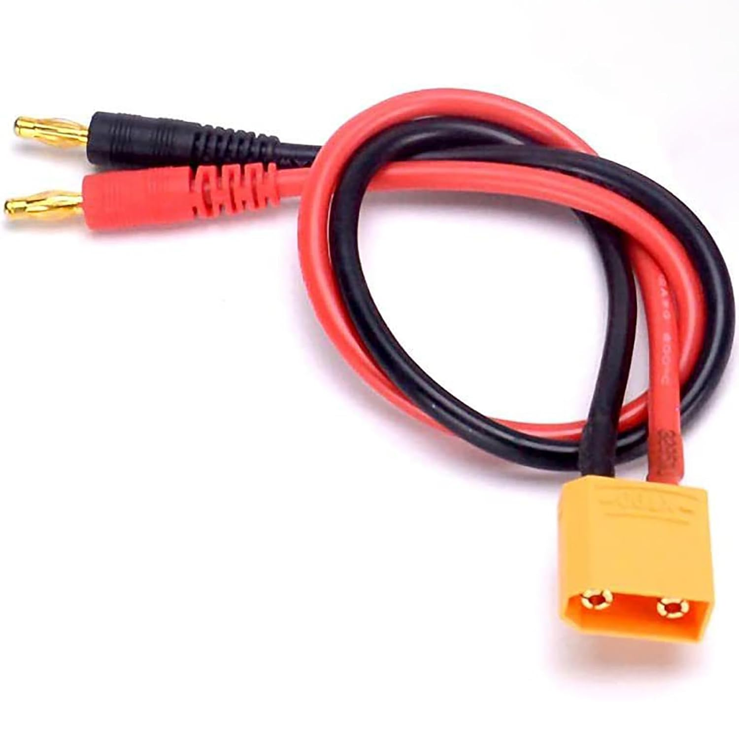 Tunghey 2Pack XT90 Male Adapter to 4.0Mm Bullet Banana Plug Connector with 12AWG 30CM Silicone Cable Wire for RC Car Boat Drone Lipo Battery Charger RC FPV Car image number 6