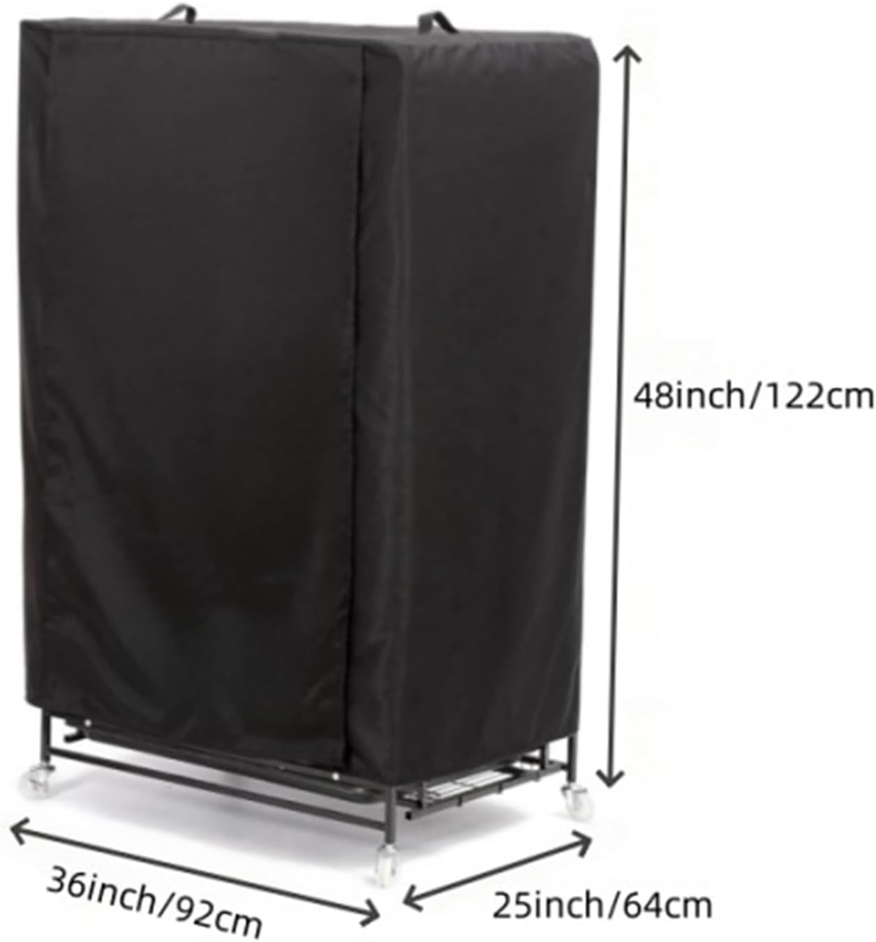 Vgvgaj Bird Cage Cover 92 X 64 X 122 Cm 210D Oxford Fabric Extra Large Cage Cover Adjustable Bird Cage Cover Good Night Bird Cage Weatherproof Sun Protection for Parakeet Macaw image number 3