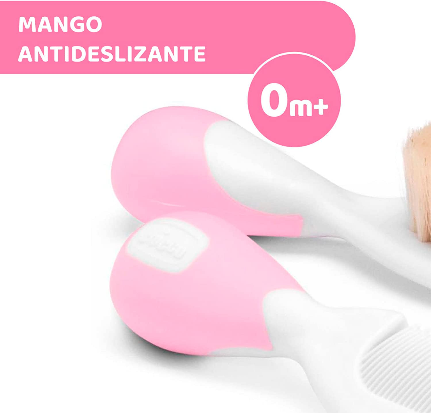 CHICCO Brush and Comb, Pink image number 1