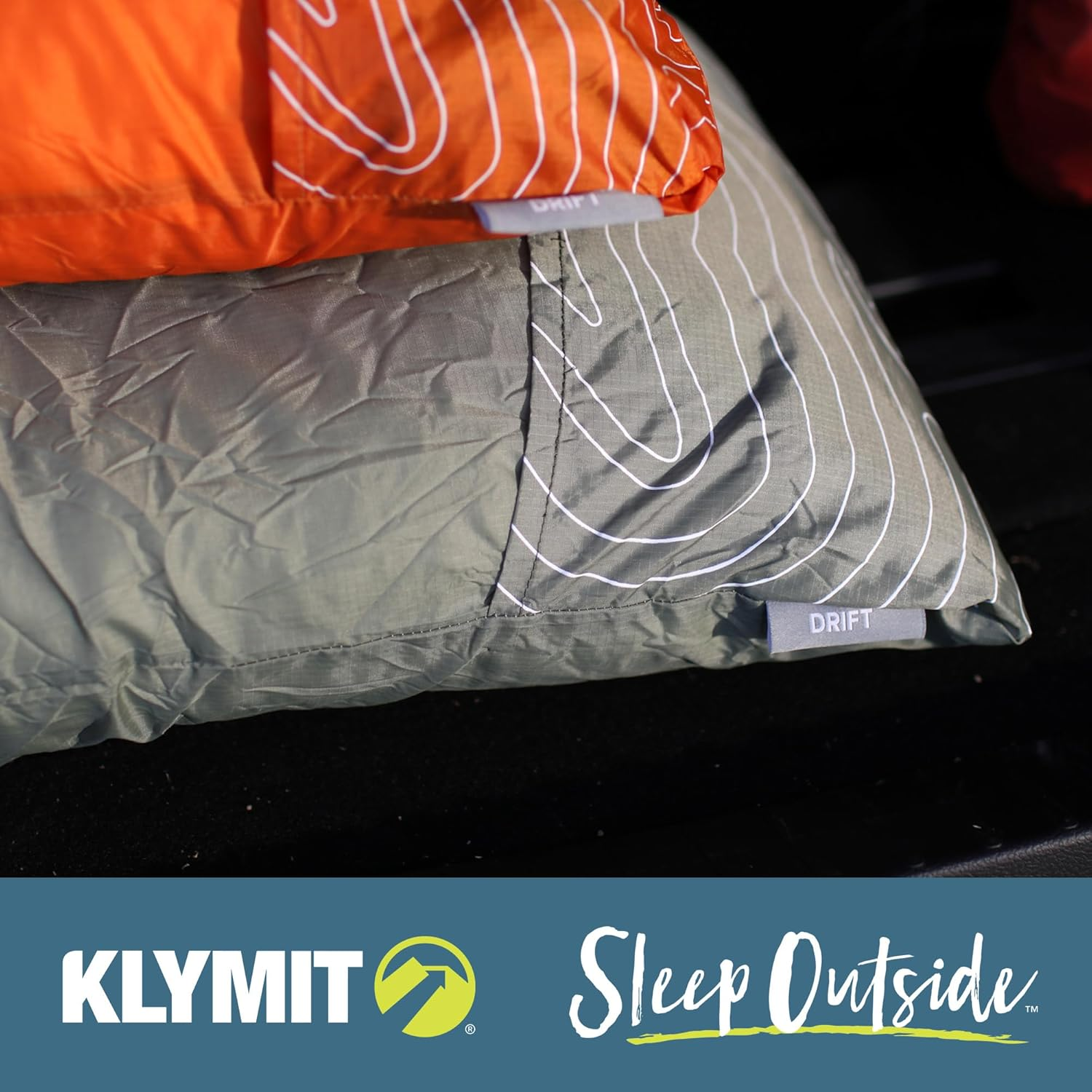Klymit Drift Car Camp Pillow, Green, Large image number 6