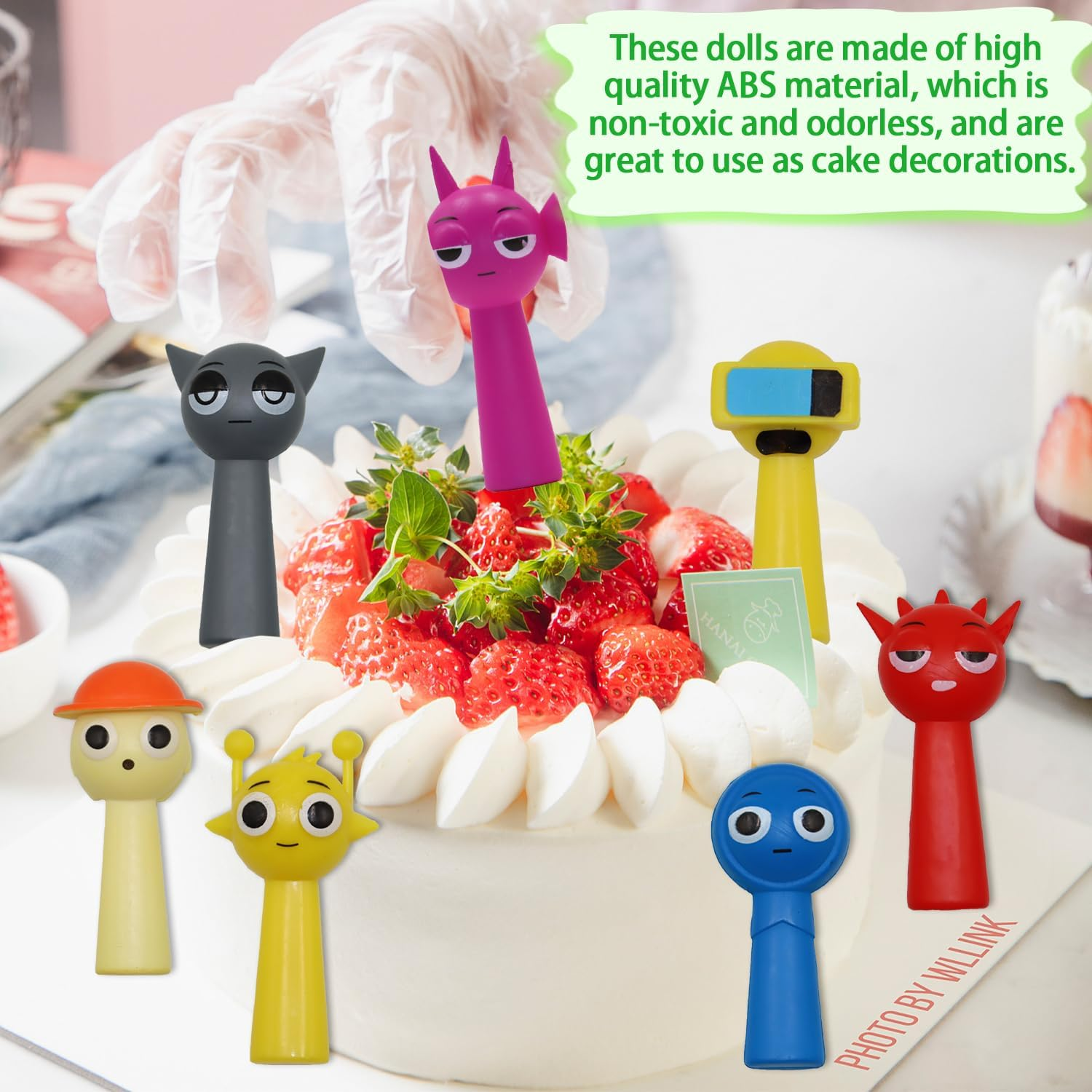 Sprunki Figures, 12 Pieces Sprunki Toy Figures Set, Colourful Sprunki Action Figures, Sprunki Cake Topper, Horror Games Sprunki Character Sculpture, for Children and Adults, Gamers and Decoration image number 6