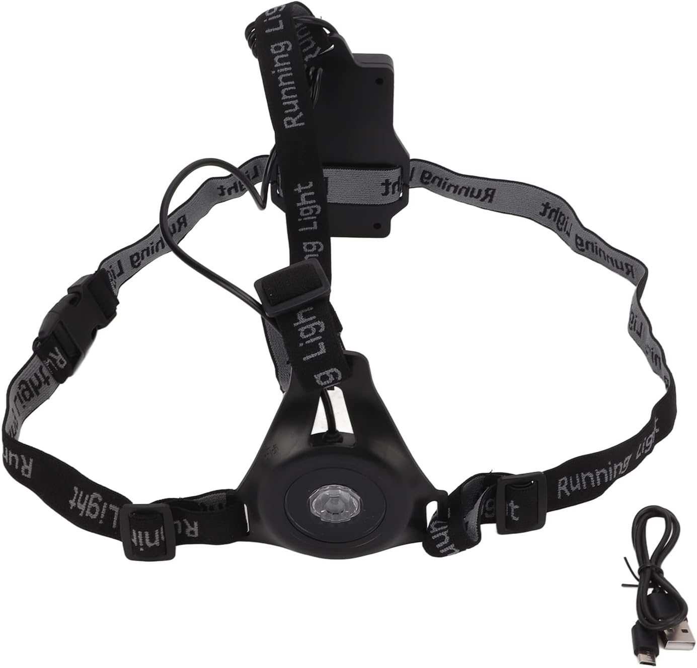 Night Running Light, 3 Modes USB Rechargeable IP65 Waterproof Walking Torch LED Chest Light for Outdoor Sports image number 2