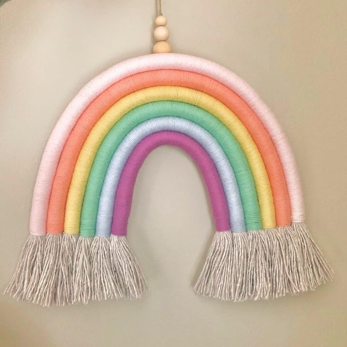 YUZENET Braided White Cotton Rope (3/8 Inch X 100 Ft) Natural Soft Utility Rope image number 3