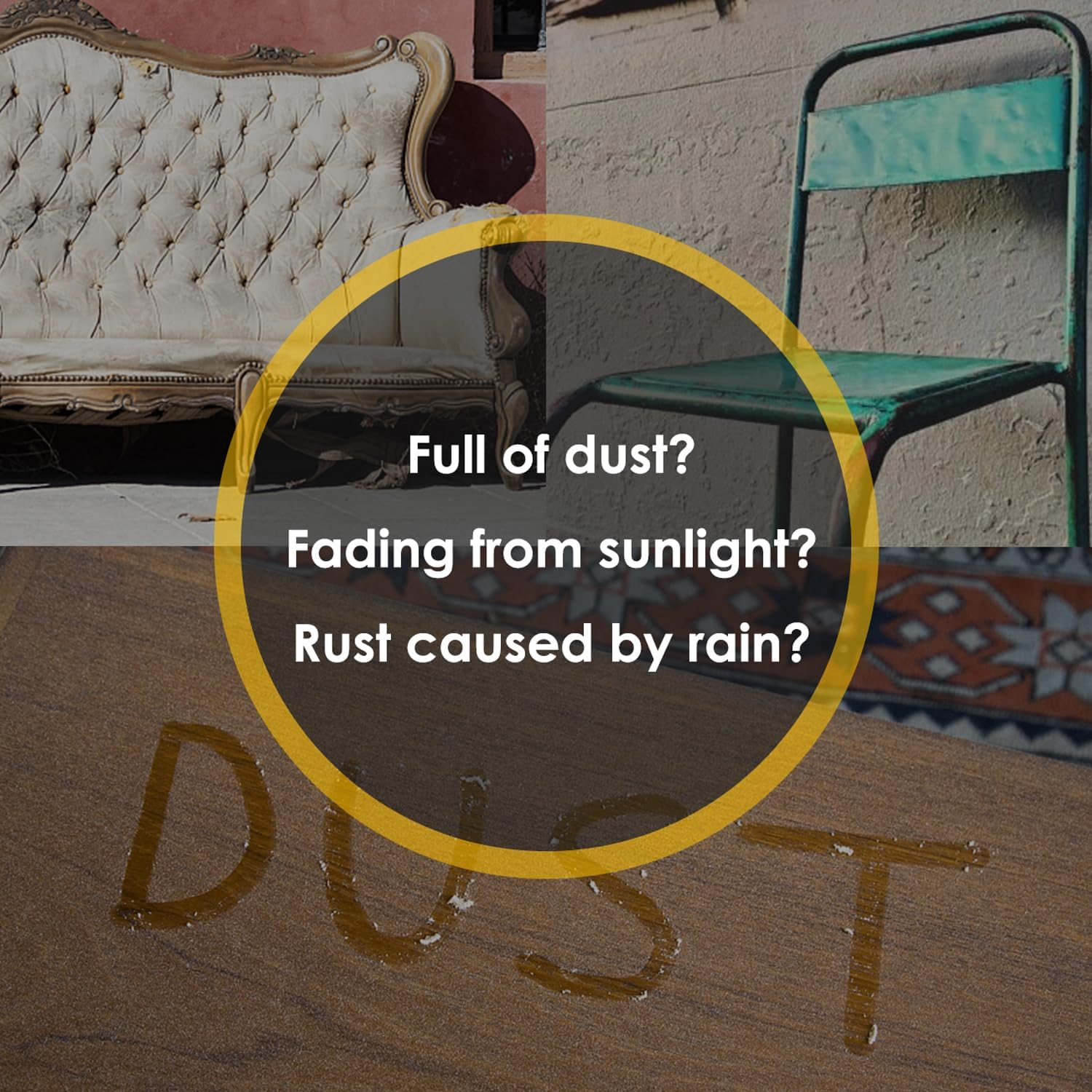 KOZYARD Premium BBQ Grill Cover Foldable Outdoor Waterproof Protector Heavy Dust-Proof Fading Resistant Cover UV Protection with Handles Air Vents 210D Polyester Oxford Fabric, 190 X 71 X 117Cm image number 1