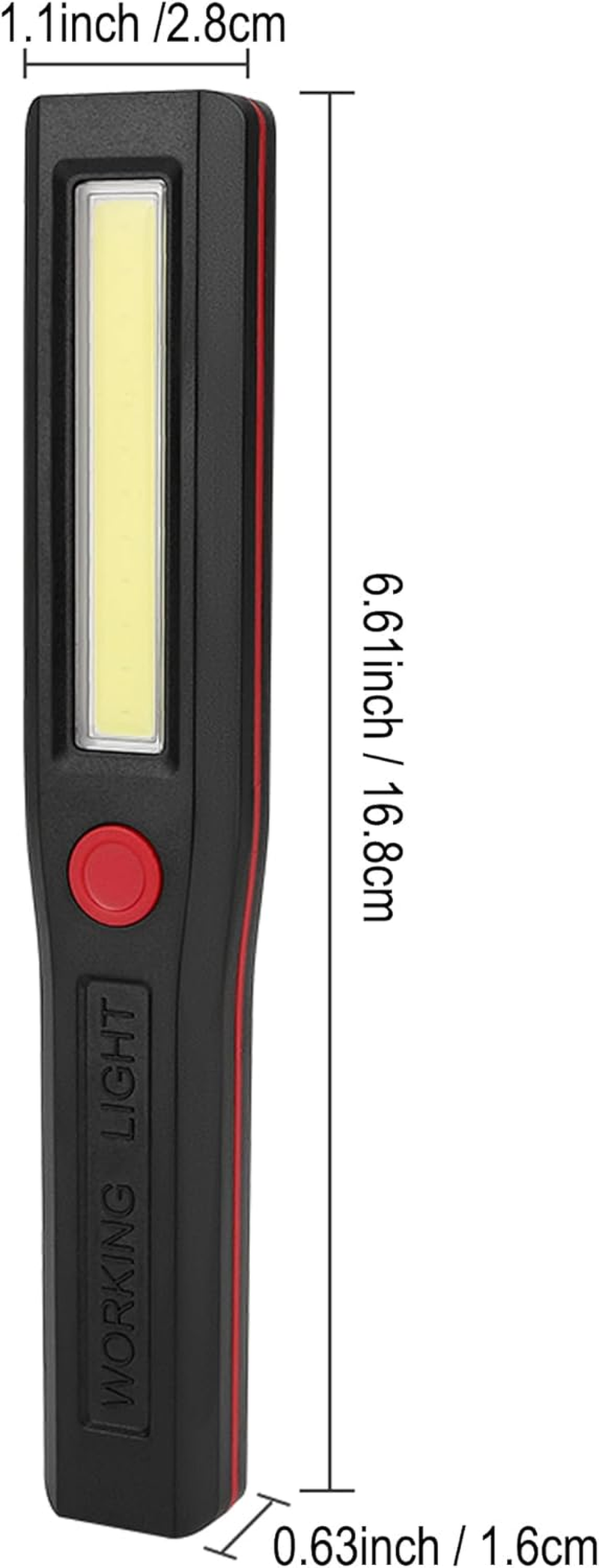 3Pcs Magnetic Inspection Lamp,4 Modes LED Battery Powered Work Light,Portable COB Torch Flashlight for Mechanic,Emergency,Car Repair,Trouble Lamp,Camping(Battery NOT Included) image number 1