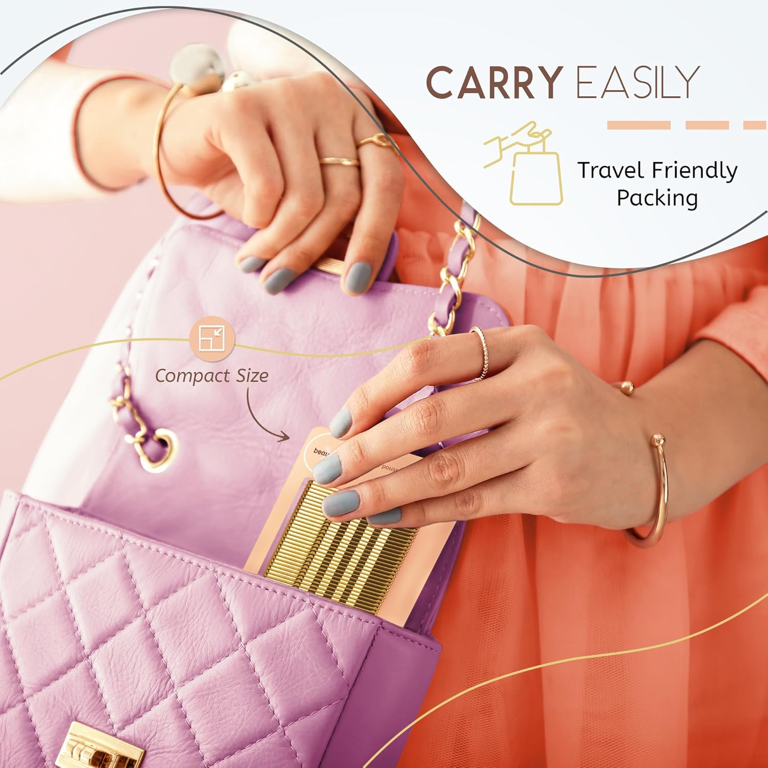 Beautrox Blonde Hair Pins for Women &mdash; 72 Pieces, 5.5Cm Blonde Hair Grips &mdash; Sturdy Steel Bobby Pins Blonde for All Day &mdash; Kirby Grips Suitable for All Hair Lengths & Thickness &mdash; Hair Accessories Women image number 2