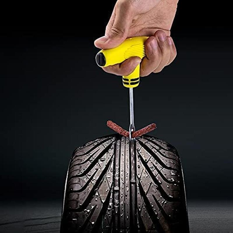 Dogfish Tubeless Tire Repair Rubber Tire Repair Kit 15 Piece Set of Tire Puncture Rubber Emergency Motorcycle Bicycle Tire Repair Rubber Strip image number 4