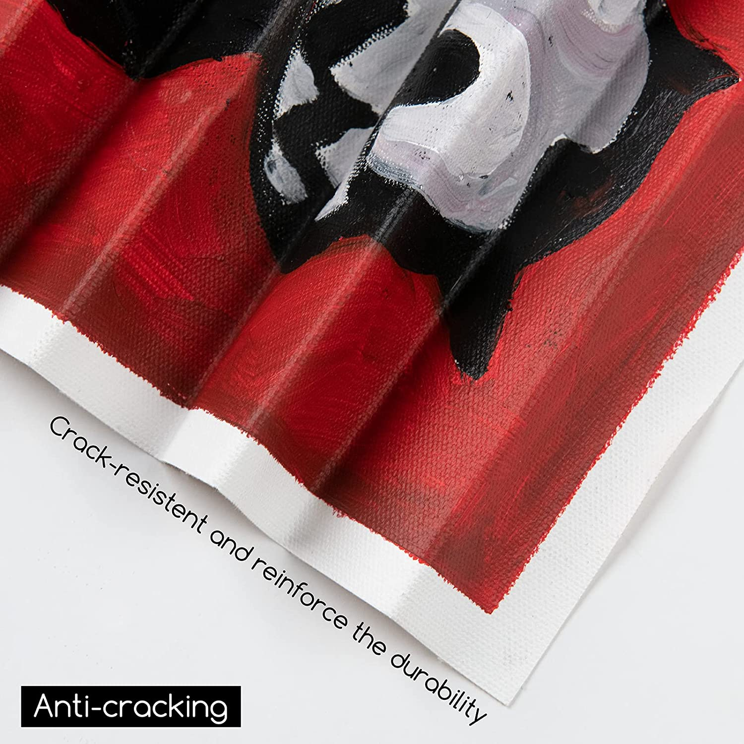 MEEDEN Stretched Canvas, 16 &times; 20 Inch, Pack of 6, Blank White Canvases for Painting, 100% Cotton, 8 Oz Gesso-Primed, Pre-Stretched Canvas for Acrylic Oil Pouring & Airbrushing Painting image number 1