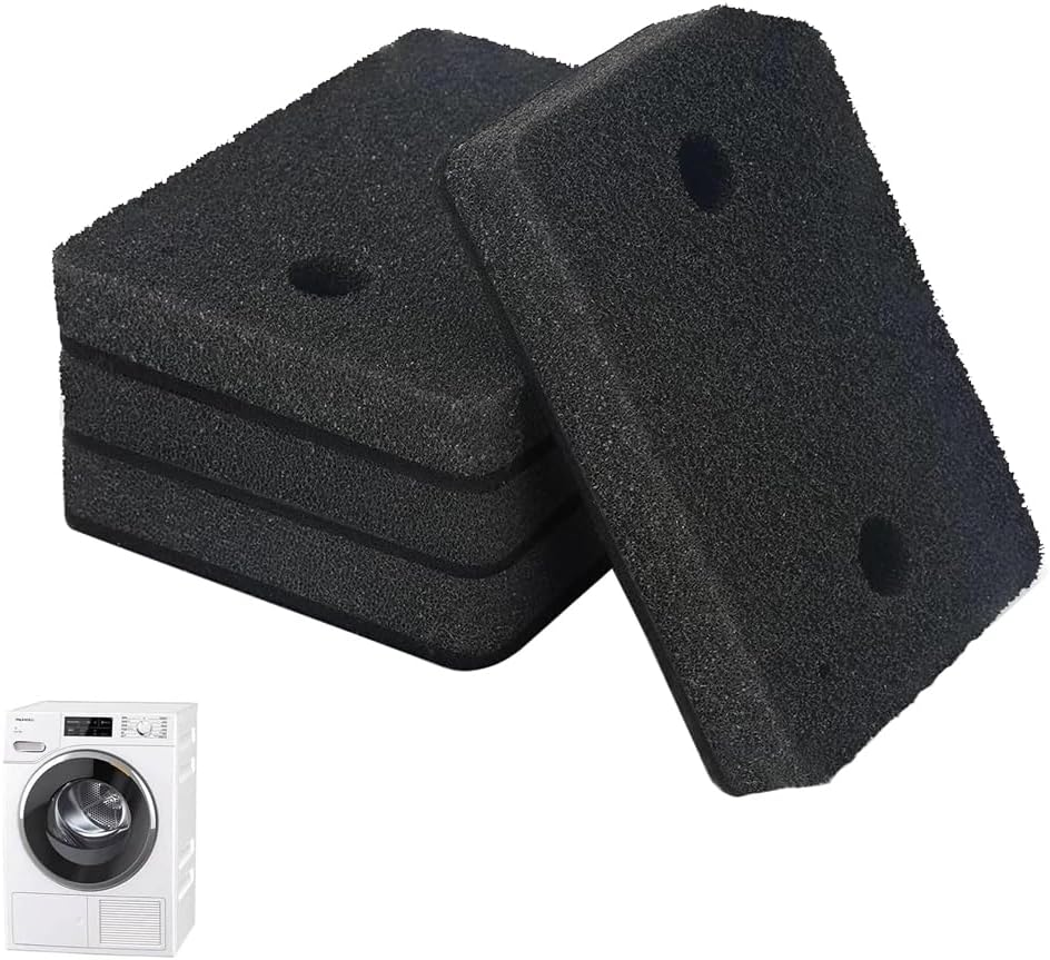 4Pcs Plinth Filter Replacement for Miele T1 Dryer 9164761 &ndash; High-Quality Tumble Dryer Foam Filter (10.2X6.18X1.18&Prime;), Compatible with Miele Heat Pump Dryer, Durable & Easy to Install image number 3