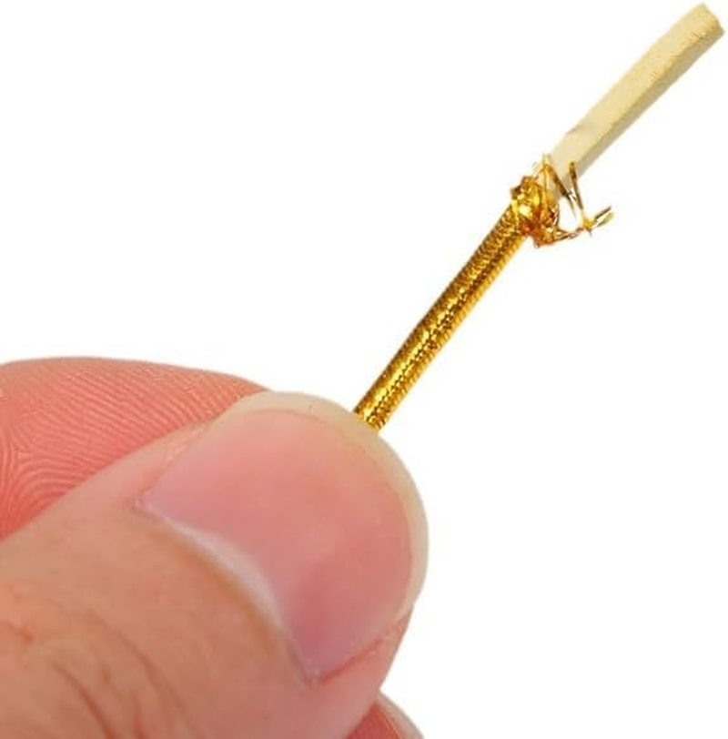 1 Rolls Metallic Elastic Cords Stretch Cord,0.8Mm X 100M Ribbon Metallic Tinsel Cord Rope,For Braiding Rope for Gift Wrapping,Crafts,Ornaments Hanging,Jewelry Making,Bracelets,Hair Decorations (Gold) image number 3