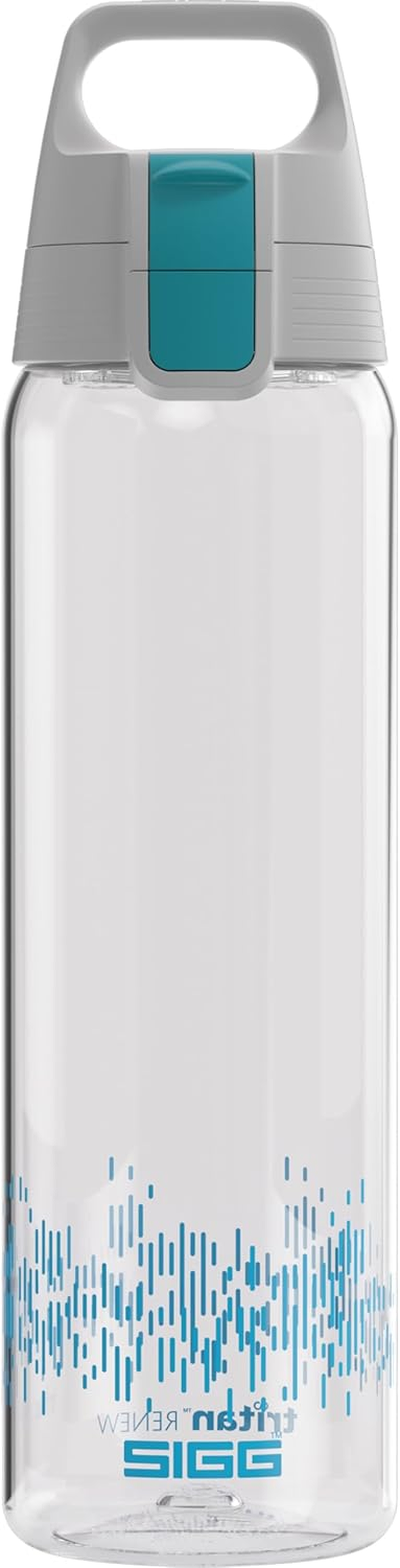 SIGG - Tritan Water Bottle - Total Clear ONE Myplanet Aqua - Suitable for Carbonated Beverages - Dishwasher Safe - Leakproof - Lightweight - Scratch Resistant - BPA Free - 25 Oz