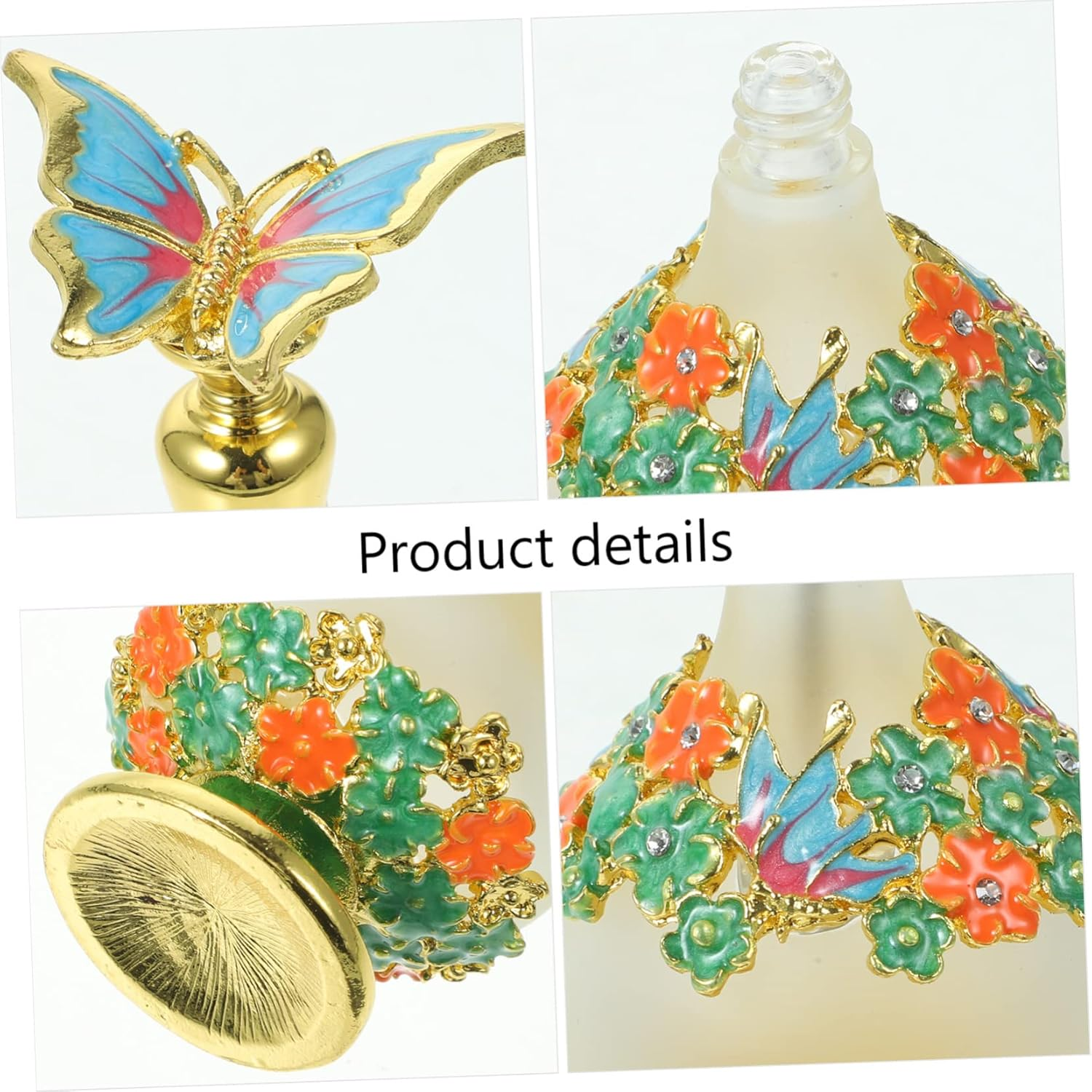 30Ml Refillable Perfume Travel Size Bottle Fine Neck Butterfly Cap Essential Oil Storage image number 3