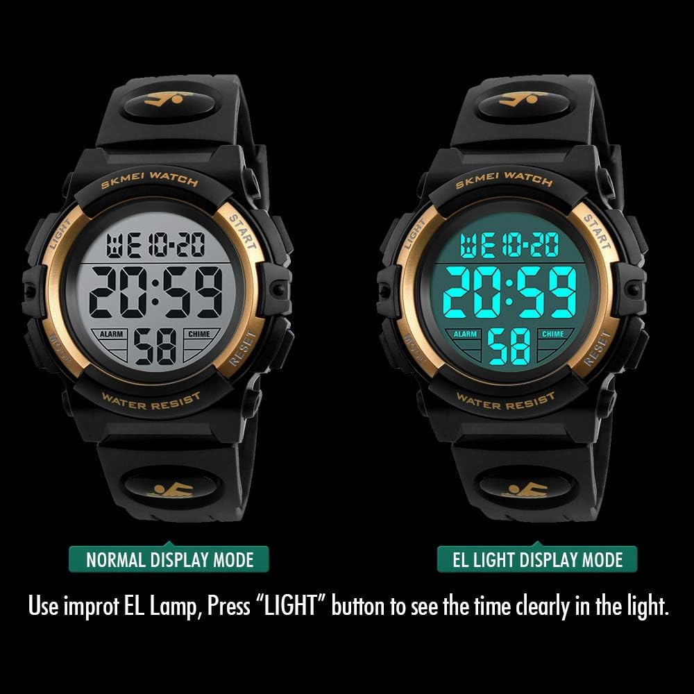 Kids Watch, Boys Sports Digital Waterproof Led Watches with Alarm Wrist Watches for Boy Girls Children