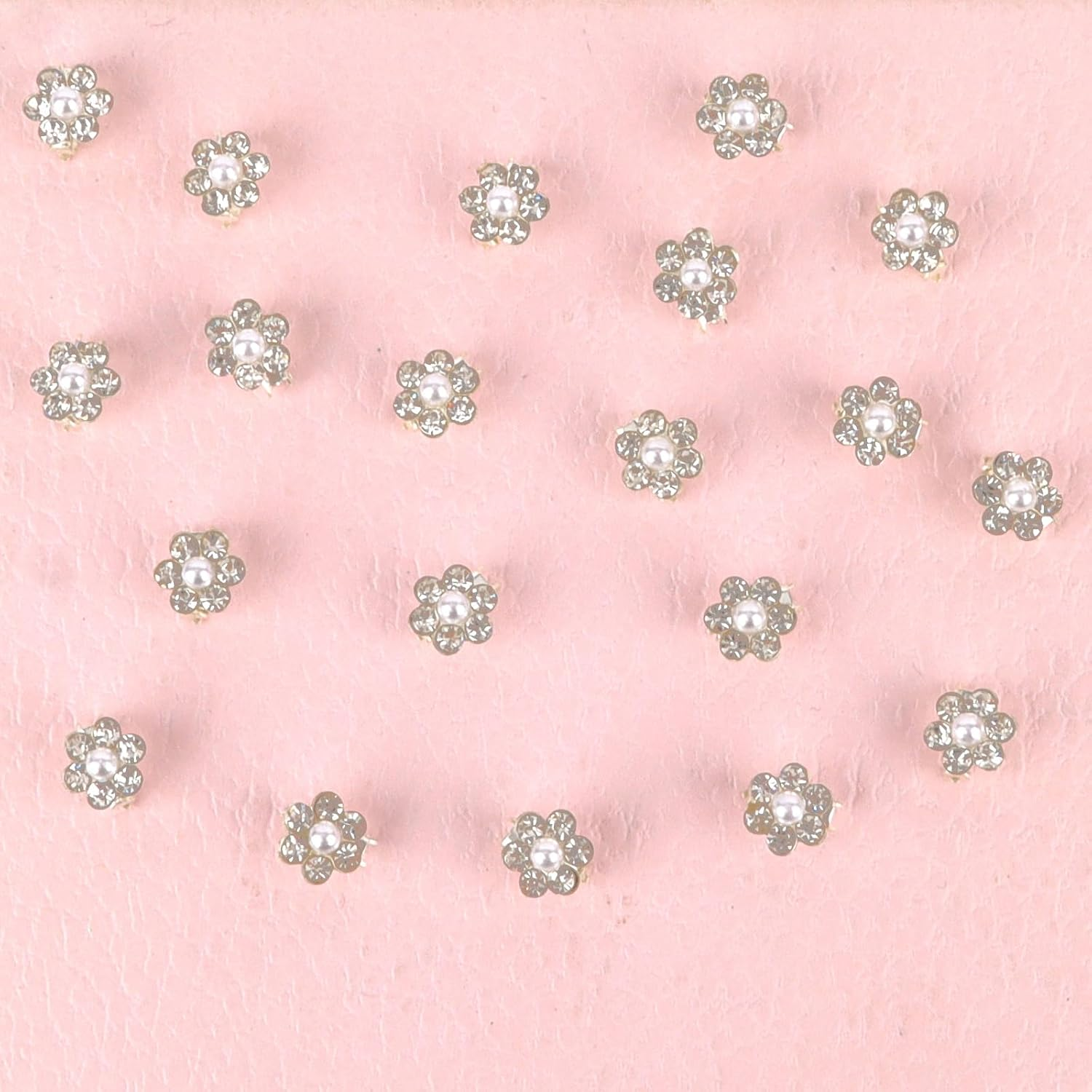 Bumlofa Pearl Hair Clip Flower Set: 20 Small Hair Clips - Ideal for Braids, Bride & Ladies, Perfect for Hairstyle Decor & Special Occasions image number 3