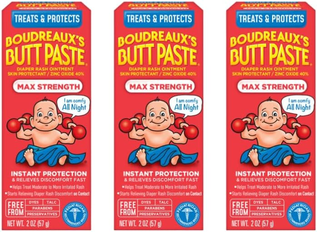 Boudreaux'S Butt Paste Diaper Rash Ointment | Maximum Strength | 2 Oz | Pack of 3 image number 4