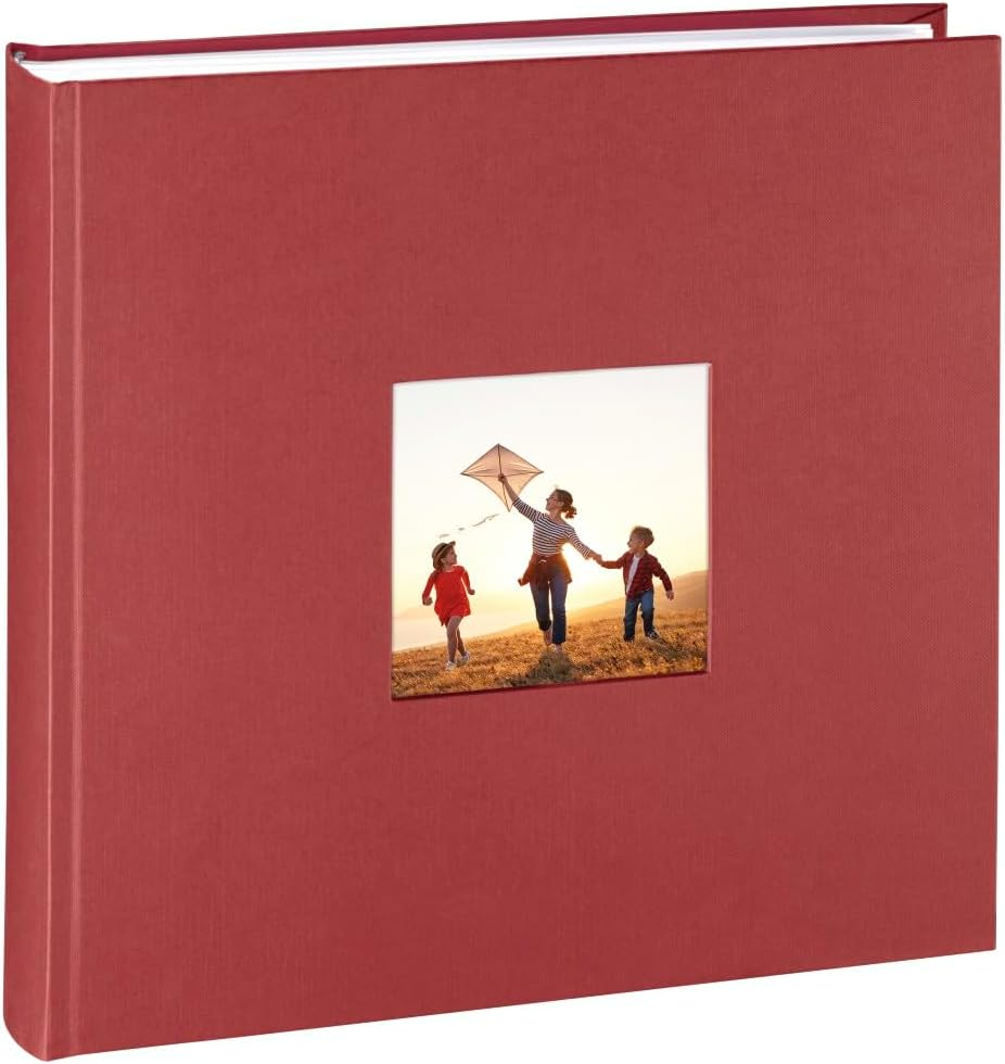 Hama Jumbo Album Fine Art, 30 X 30 Cm, 100 White Pages, Burgundy, Paper image number 5