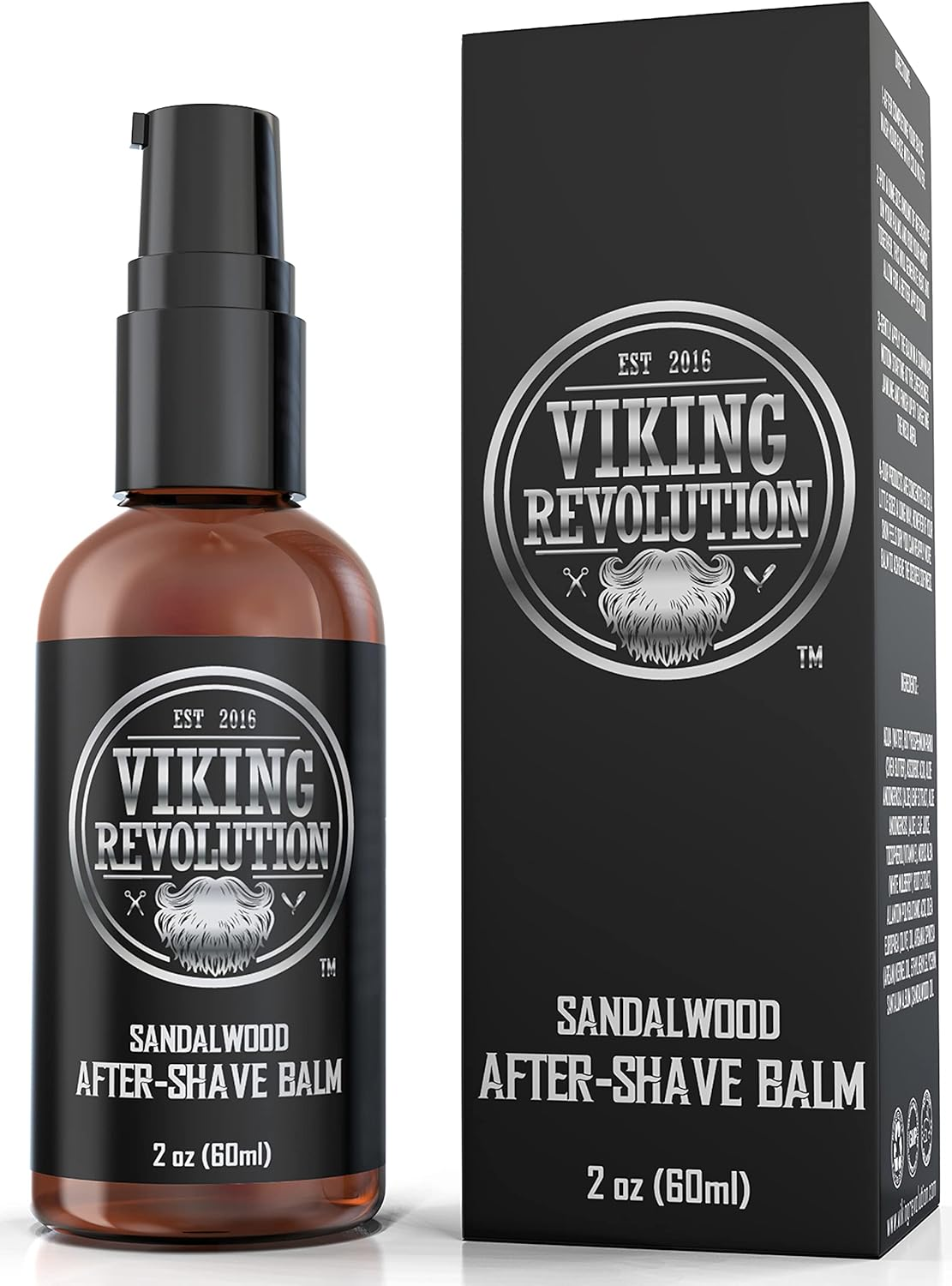 Viking Luxury After-Shave Balm - Soothes Face, Moisturizes after Shaving, Eliminates Razor Burn - Sandalwood Scent image number 1