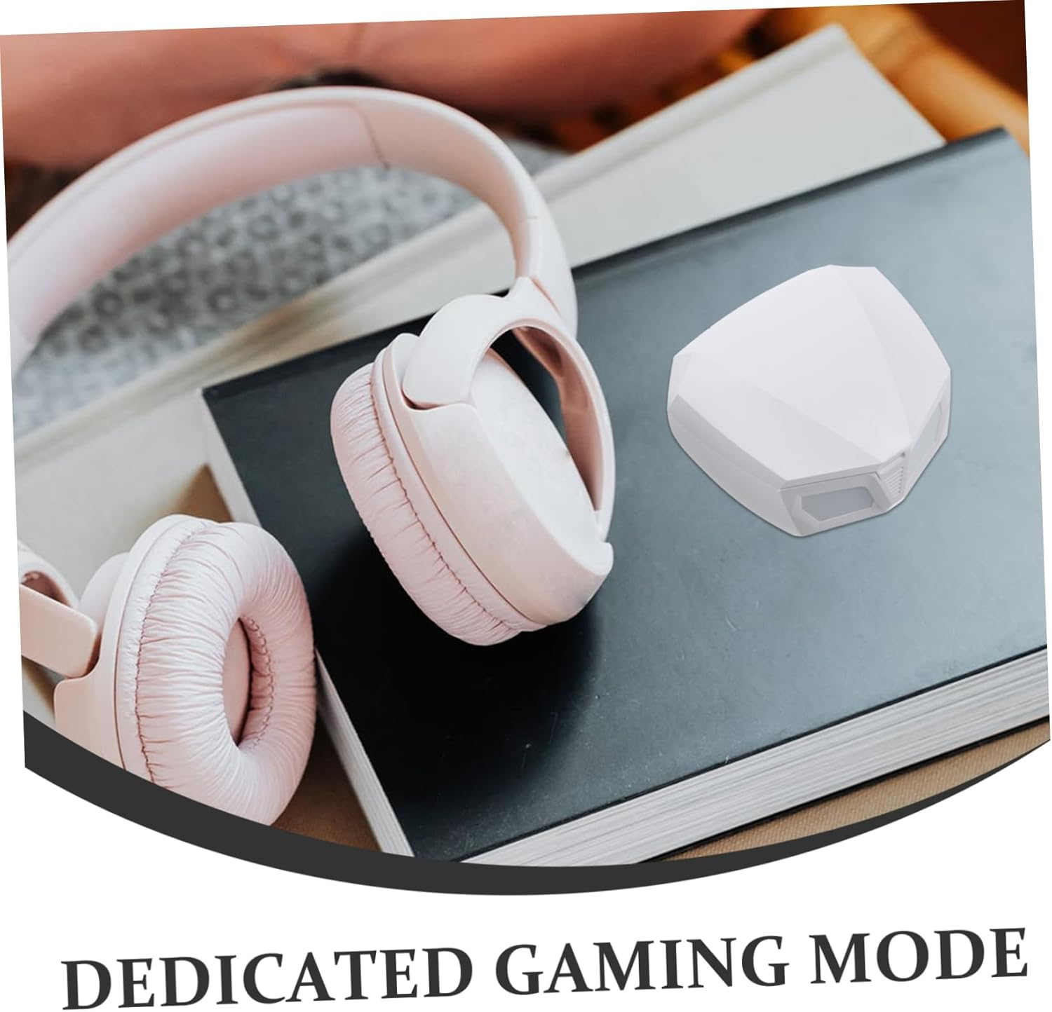 MERRYHAPY Wireless in Ear Gaming Earphones with Driver Low Latency Hifi Surround Sound Automatic Connection Wireless Headset for Mobile and White image number 2