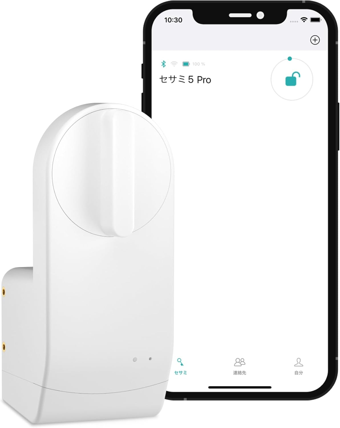 Candyhouse SESAME5PRO Candy House, Sesame 5 Pro (White) Office, Stores, Entryways, Auto-Lock, High Performance, Keys, Smartphone Control, Alexa Google Home, Applewatch, Remote Compatible, No