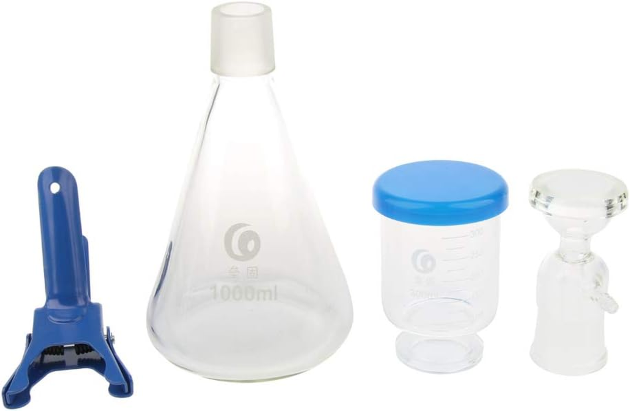 New 1000Ml Filtration Apparatus Lab Filtering Unit with Funnel and Clamp image number 2