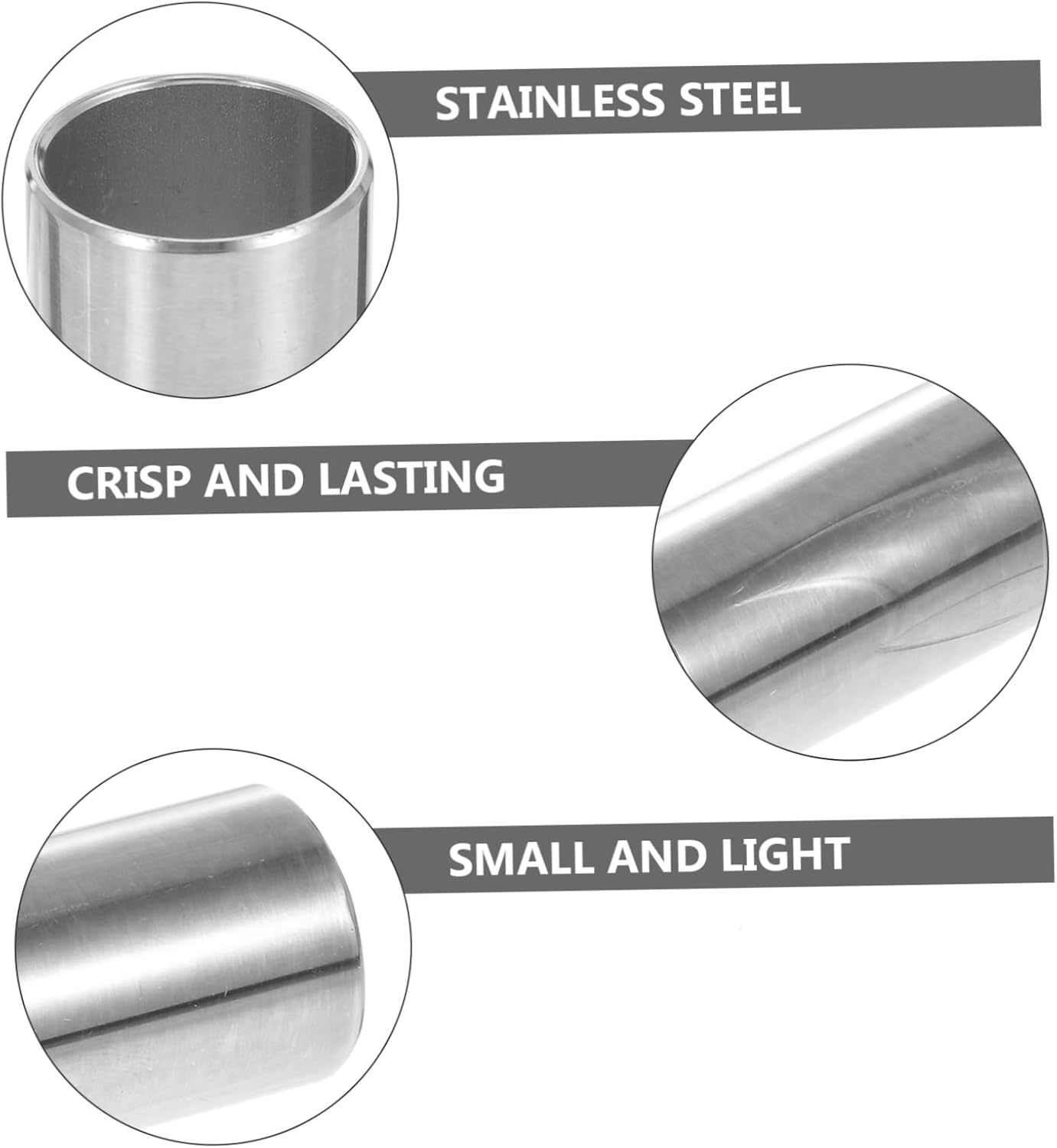 UPKOCH 2Pcs Guitar Slide Professional Standard Firm for Acoustic Electric Guitars Enhanced Tone image number 4