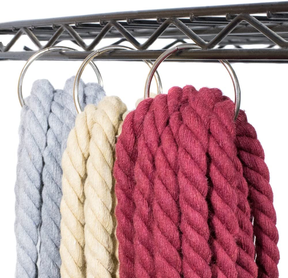 Craft County Book Ring Nickel Plated Metal Loose Leaf Rings Binder Hinge Snap Ring Key Ring, 2-Inch Diameter, 10 Pieces, Silver image number 4