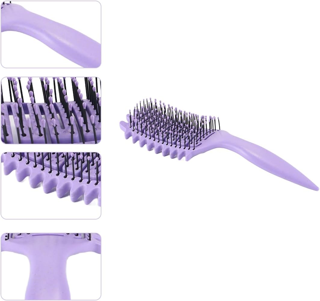 Enwye Curling Brush, Detangling Brush, Hair Brush with Soft Bristles for Curly Hair, Curling Comb with Soft Bristles for Detangling Hair for Women, Men and Girls image number 5