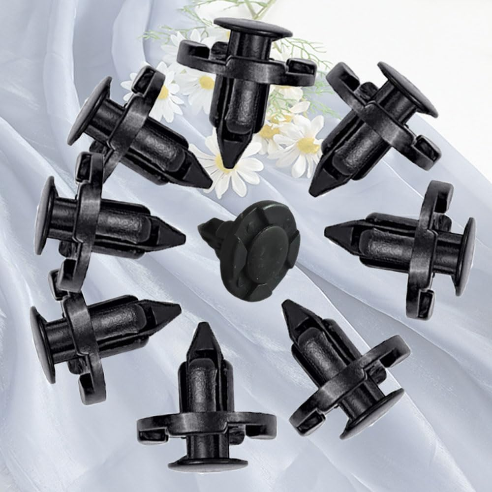 Esforzarse 40 Pieces Fastener & Clip Car Styling, Bumper Grille Push-Type Retainer Suitable for Cube Mitsubishi Outlander Chrysler, Cover Compatible with Accord Hybrid 8Mm image number 2