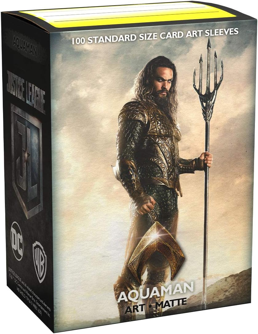 Arcane Tinmen Sleeves - Matte Art 100 CT - MGT Card Sleeves - Compatible with Magic the Gathering Card Sleeves Pok&eacute;mon and Other Card Games - Limited Edition: Justice League Aquaman