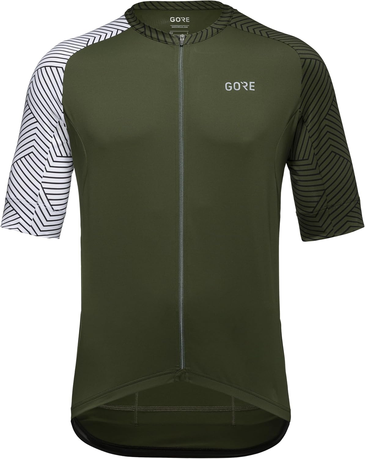 GORE WEAR Men'S Short Sleeve Cycling Jersey, C5, Sphere Blue/White