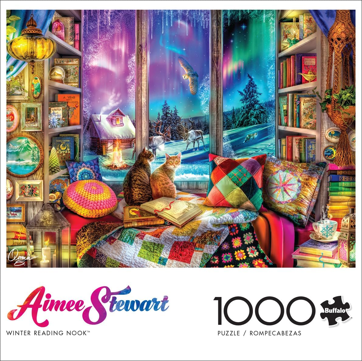 Buffalo Games - Aimee Stewart - Winter Reading Nook - 1000 Piece Jigsaw Puzzle image number 1
