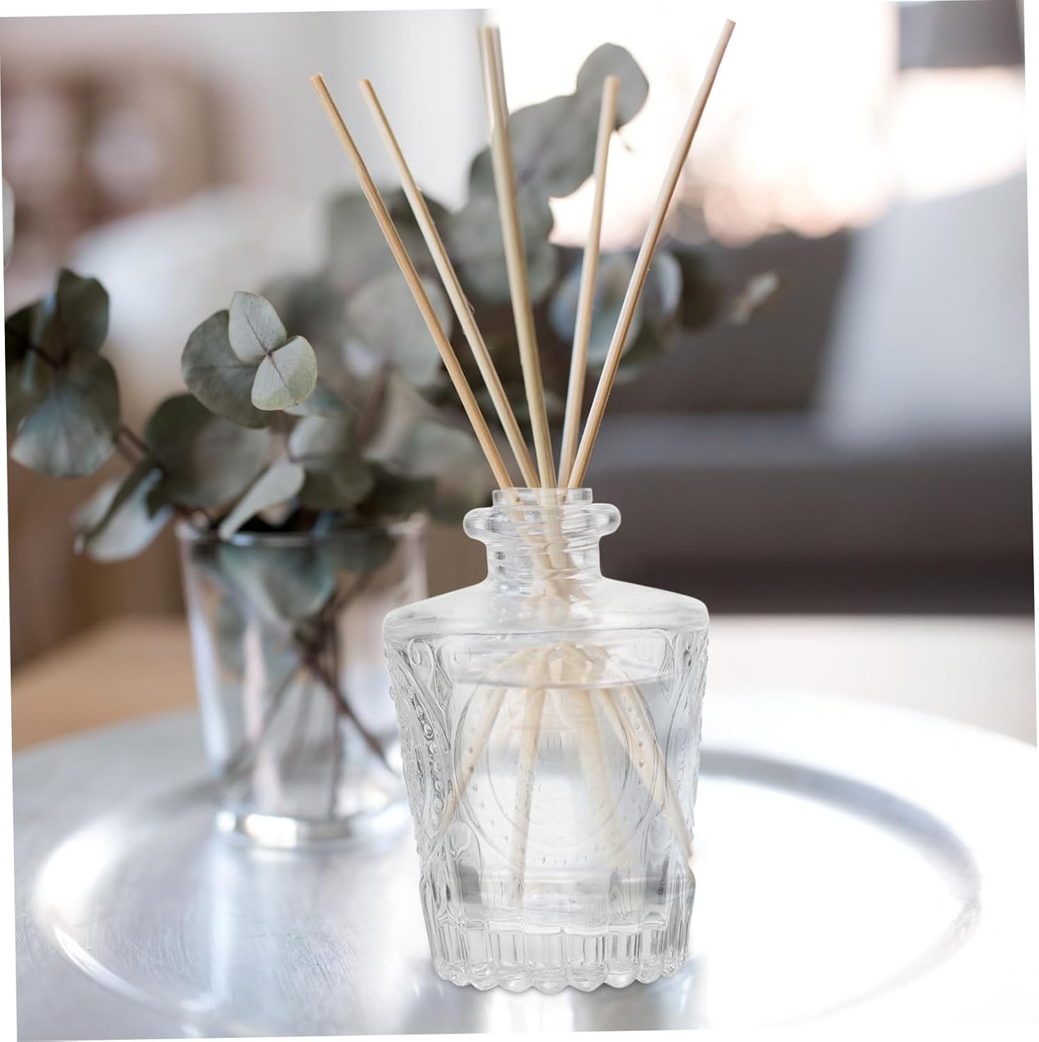 GARVALON 2Pcs Car Air Vent Aromatherapy Essential Oil Bottle Decorative Bottle Perfume Dispenser image number 4