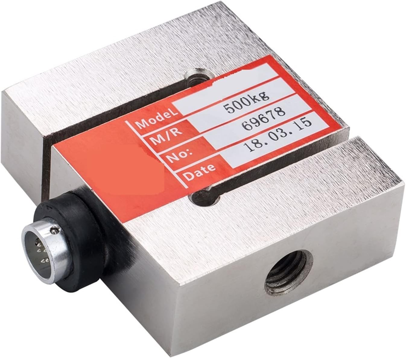 Load Cell Weighing Sensor, High Accuracy Metal Load Cell Tension and Compression Force Sensor Load Cell Alloy Steel 1000Kg Measuring Weight for Scale(1000Kg)