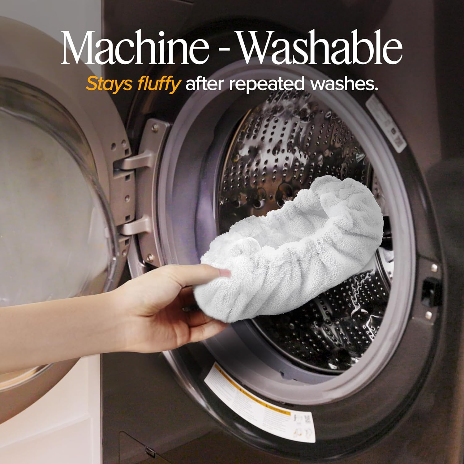 Dupray Large Rectangle Bonnets &ndash; Reusable Microfiber Steam Cleaner Pads, Heavy-Duty Steam Mop Accessories for Deep Cleaning Floors, Tiles, Grout, Walls, Kitchen Surfaces &ndash; Pack of 5 White image number 6