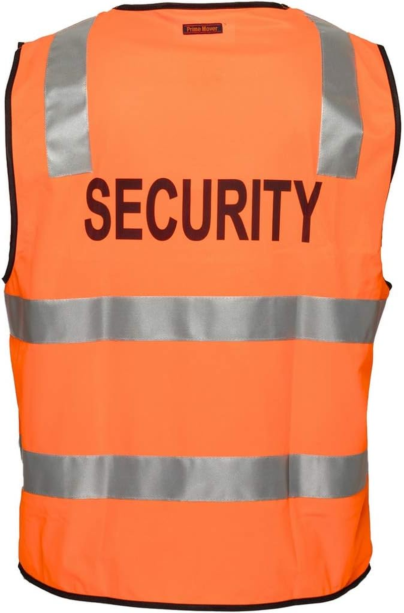 Prime Mover Unisex Security Day Night Safety Vest with Tape